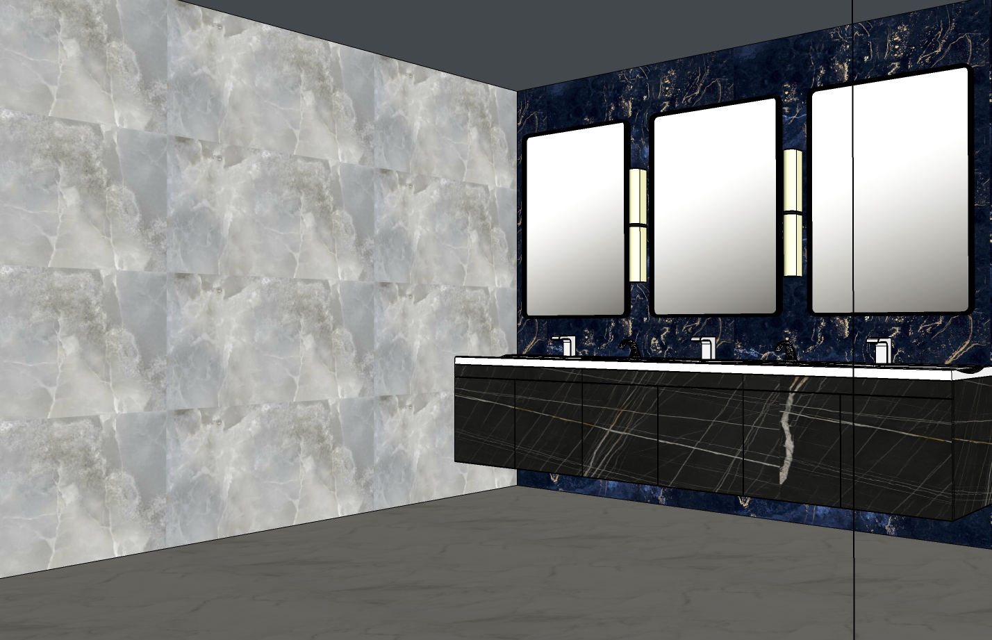 Banyo projesi 3D modelleme